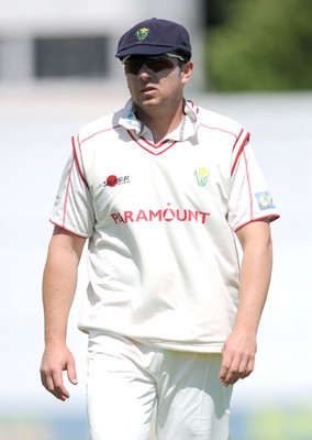 21.07.10 - Glamorgan v Leicestershire - LV County Championship Division 2 - Robert Croft of Glamorgan during a break in play. 