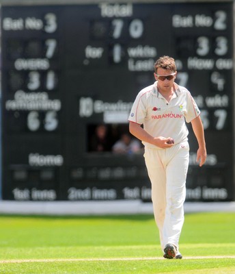 21.07.10. LV= County Championship Cricket, Division 2, Glamorgan v Leicestershire. Glamorgan's Robert Croft. 