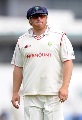 21.07.10 - Glamorgan v Leicestershire - LV County Championship Division 2 - Mark Cosgrove of Glamorgan during a break in play. 