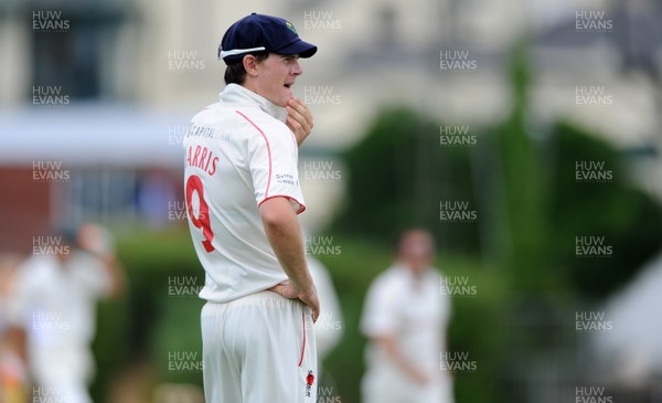 21.07.10 - Glamorgan v Leicestershire - LV County Championship Division 2 - James Harris of Glamorgan during a break in play. 