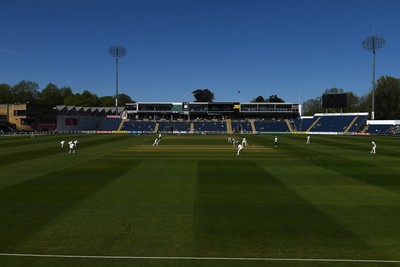 240426 - Glamorgan v Leicestershire - Rothesay County Championship - A general view of play