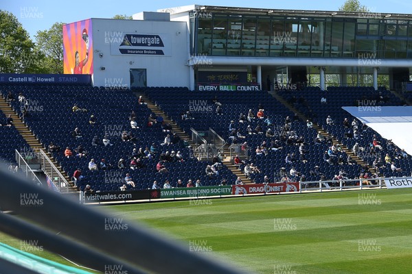 240426 - Glamorgan v Leicestershire - Rothesay County Championship - Fans