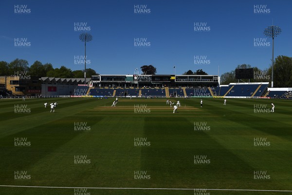 240426 - Glamorgan v Leicestershire - Rothesay County Championship - A general view of play