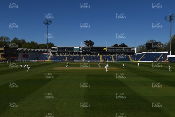 240426 - Glamorgan v Leicestershire - Rothesay County Championship - A general view of play