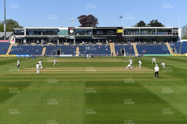 240426 - Glamorgan v Leicestershire - Rothesay County Championship - A general view of play
