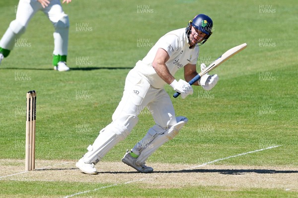 240426 - Glamorgan v Leicestershire - Rothesay County Championship - Colin Ingram of Glamorgan batting