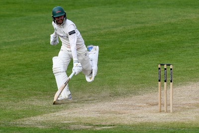 260426 - Glamorgan v Leicestershire - Rothesay County Championship - Jonny Tattersall of Leicestershire batting