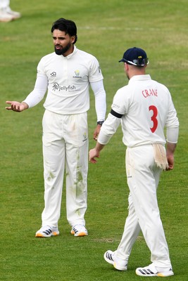 260426 - Glamorgan v Leicestershire - Rothesay County Championship - Zain Ul Hassan of Glamorgan