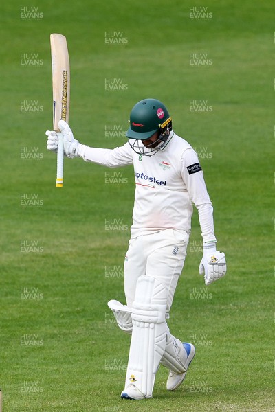260426 - Glamorgan v Leicestershire - Rothesay County Championship - Jonny Tattersall of Leicestershire hits 50