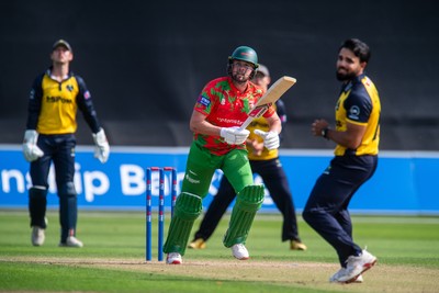 260825 - Glamorgan v Leicestershire - Metro Bank One Day Cup - Sol Budinger of Leicestershire CCC
