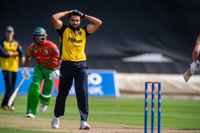 260825 - Glamorgan v Leicestershire - Metro Bank One Day Cup - Zain ul Hassan of Glamorgan CCC