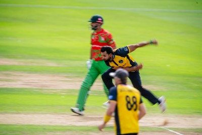 260825 - Glamorgan v Leicestershire - Metro Bank One Day Cup - Zain ul Hassan of Glamorgan CCC