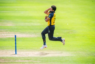 260825 - Glamorgan v Leicestershire - Metro Bank One Day Cup - Zain ul Hassan of Glamorgan CCC