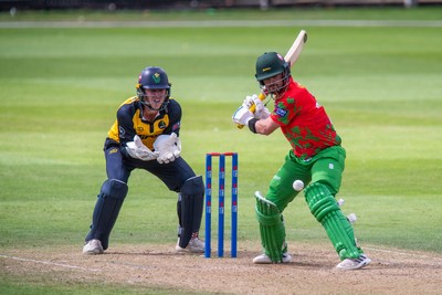 260825 - Glamorgan v Leicestershire - Metro Bank One Day Cup - Lewis Hill of Leicestershire CCC