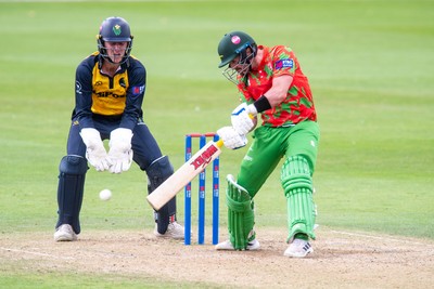 260825 - Glamorgan v Leicestershire - Metro Bank One Day Cup - Lewis Hill of Leicestershire CCC