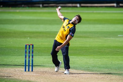 260825 - Glamorgan v Leicestershire - Metro Bank One Day Cup - Kiran Carlson of Glamorgan CCC