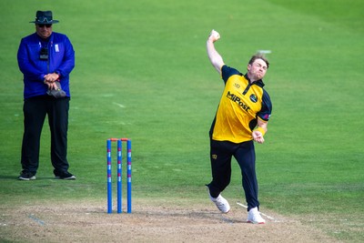 260825 - Glamorgan v Leicestershire - Metro Bank One Day Cup - Dan Douthwaite of Glamorgan CCC