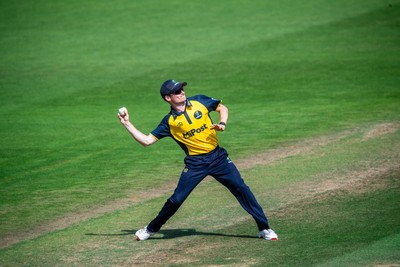 260825 - Glamorgan v Leicestershire - Metro Bank One Day Cup - Andy Gorvin of Glamorgan CCC