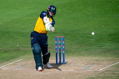 260825 - Glamorgan v Leicestershire - Metro Bank One Day Cup - Eddie Byrom of Glamorgan CCC