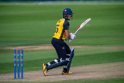260825 - Glamorgan v Leicestershire - Metro Bank One Day Cup - Asa Tribe of Glamorgan CCC