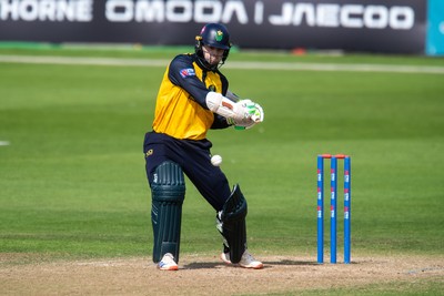 260825 - Glamorgan v Leicestershire - Metro Bank One Day Cup - Eddie Byrom of Glamorgan CCC