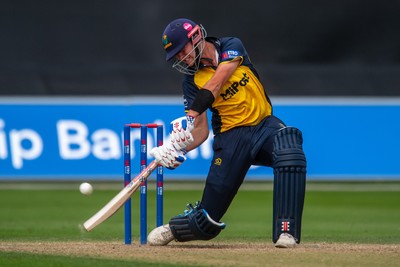 260825 - Glamorgan v Leicestershire - Metro Bank One Day Cup - Will Smale of Glamorgan CCC