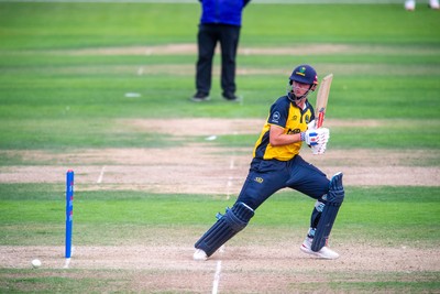 260825 - Glamorgan v Leicestershire - Metro Bank One Day Cup - Will Smale of Glamorgan CCC