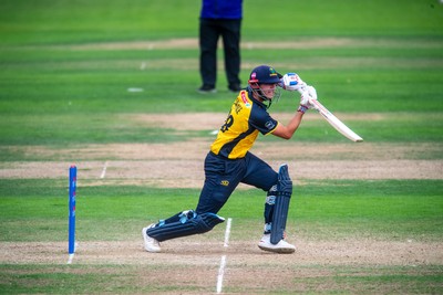 260825 - Glamorgan v Leicestershire - Metro Bank One Day Cup - Will Smale of Glamorgan CCC