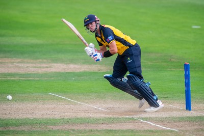 260825 - Glamorgan v Leicestershire - Metro Bank One Day Cup - Will Smale of Glamorgan CCC
