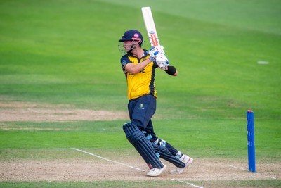 260825 - Glamorgan v Leicestershire - Metro Bank One Day Cup - Will Smale of Glamorgan CCC