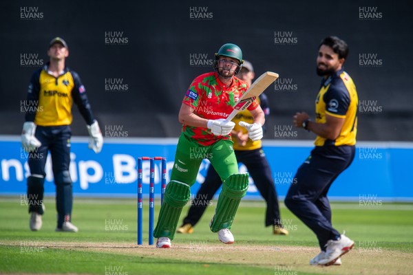 260825 - Glamorgan v Leicestershire - Metro Bank One Day Cup - Sol Budinger of Leicestershire CCC
