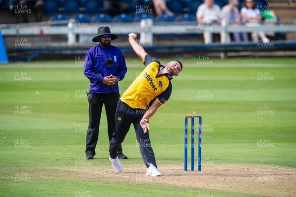 260825 - Glamorgan v Leicestershire - Metro Bank One Day Cup - Tom Horton of Glamorgan CCC