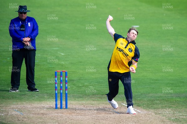 260825 - Glamorgan v Leicestershire - Metro Bank One Day Cup - Dan Douthwaite of Glamorgan CCC
