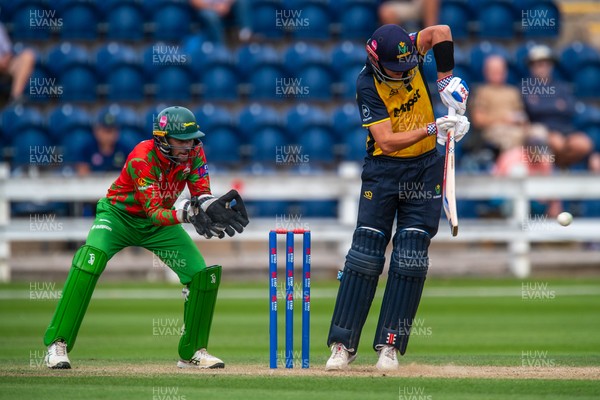 260825 - Glamorgan v Leicestershire - Metro Bank One Day Cup - Will Smale of Glamorgan CCC