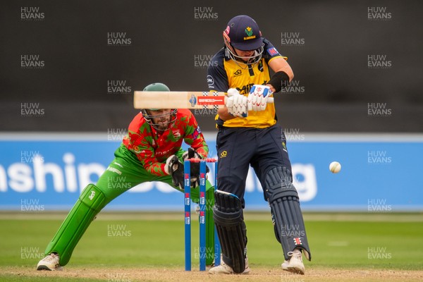 260825 - Glamorgan v Leicestershire - Metro Bank One Day Cup - Will Smale of Glamorgan CCC