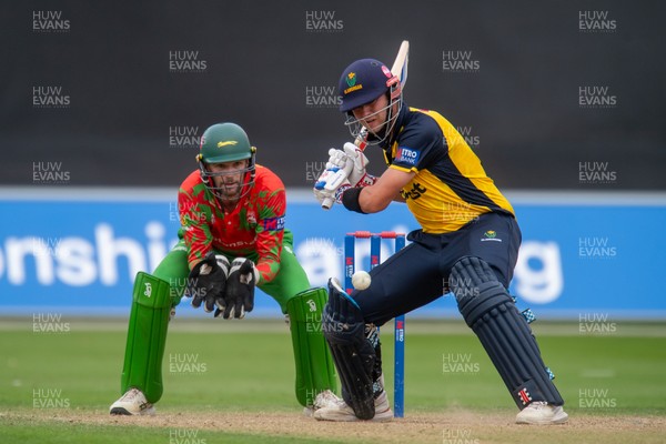 260825 - Glamorgan v Leicestershire - Metro Bank One Day Cup - Will Smale of Glamorgan CCC