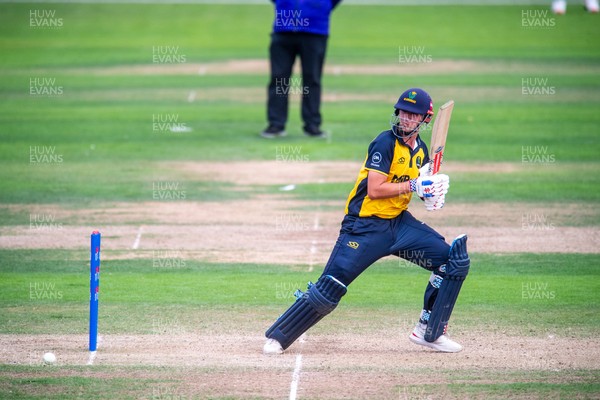 260825 - Glamorgan v Leicestershire - Metro Bank One Day Cup - Will Smale of Glamorgan CCC
