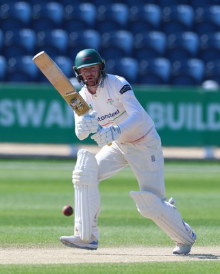 270426 - Glamorgan v Leicestershire, Rothesay County Championship Division 1 - Jonny Tattersall of Leicestershire plays a shot