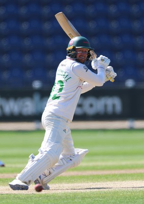 270426 - Glamorgan v Leicestershire, Rothesay County Championship Division 1 - Jonny Tattersall of Leicestershire plays a shot