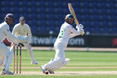 270426 - Glamorgan v Leicestershire, Rothesay County Championship Division 1 - Jonny Tattersall of Leicestershire plays a shot