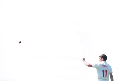 270426 - Glamorgan v Leicestershire, Rothesay County Championship Division 1 - Andy Gorvin of Glamorgan catches the ball