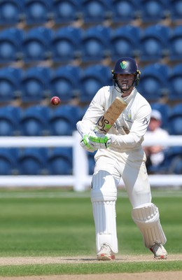 270426 - Glamorgan v Leicestershire, Rothesay County Championship Division 1 - Eddie Byrom of Glamorgan plays a shot