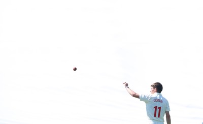 270426 - Glamorgan v Leicestershire, Rothesay County Championship Division 1 - Andy Gorvin of Glamorgan catches the ball