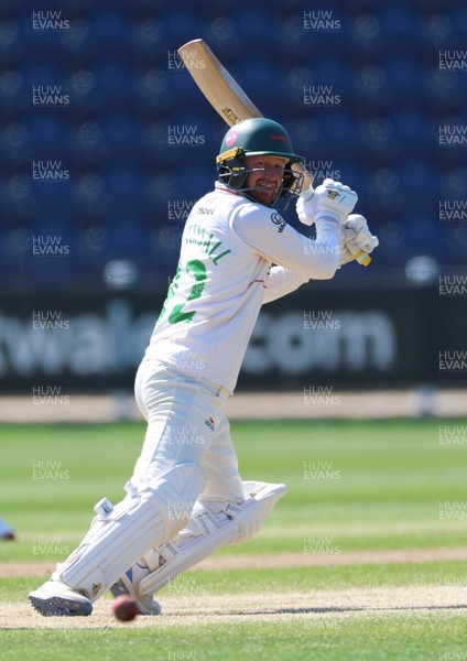 270426 - Glamorgan v Leicestershire, Rothesay County Championship Division 1 - Jonny Tattersall of Leicestershire plays a shot
