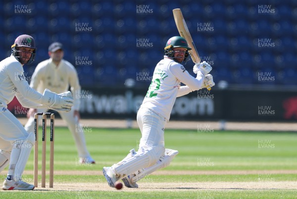 270426 - Glamorgan v Leicestershire, Rothesay County Championship Division 1 - Jonny Tattersall of Leicestershire plays a shot