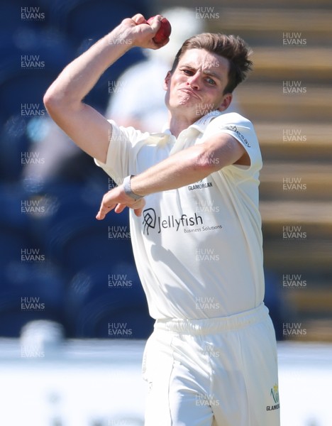 270426 - Glamorgan v Leicestershire, Rothesay County Championship Division 1 - Andy Gorvin of Glamorgan reacts as he fails to appeal for the wicket of Ajaz Patel of Leicestershire