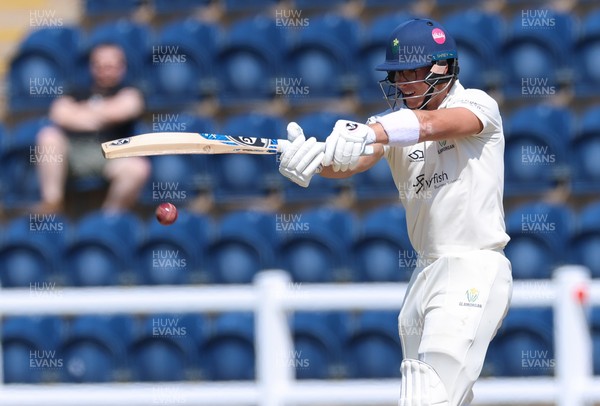 270426 - Glamorgan v Leicestershire, Rothesay County Championship Division 1 - Asa Tribe of Glamorgan plays a shot