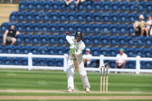 270426 - Glamorgan v Leicestershire, Rothesay County Championship Division 1 - Eddie Byrom of Glamorgan plays a shot