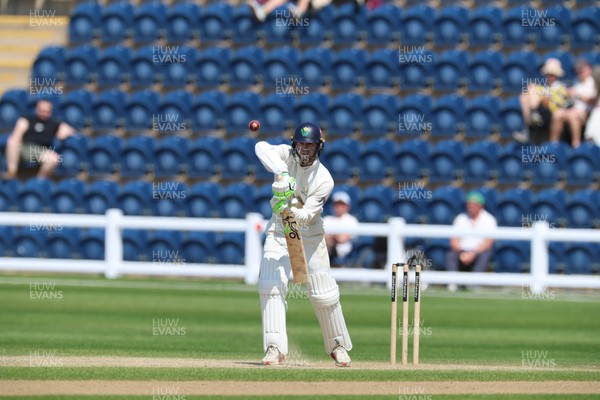 270426 - Glamorgan v Leicestershire, Rothesay County Championship Division 1 - Eddie Byrom of Glamorgan plays a shot