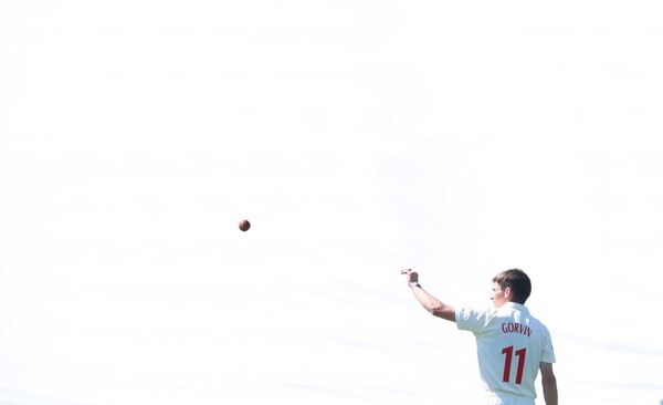 270426 - Glamorgan v Leicestershire, Rothesay County Championship Division 1 - Andy Gorvin of Glamorgan catches the ball